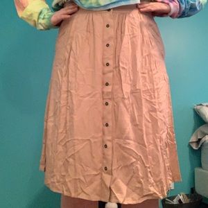Peach Midi Skirt
